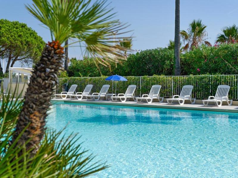 Port Frejus Cap Hermes Vue Mer Et Port Pieds Dans L'Eau Piscine Pkg Exteriör bild