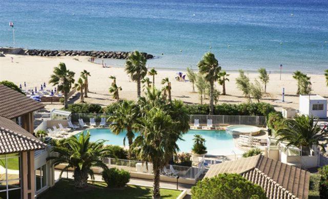 Port Frejus Cap Hermes Vue Mer Et Port Pieds Dans L'Eau Piscine Pkg Exteriör bild